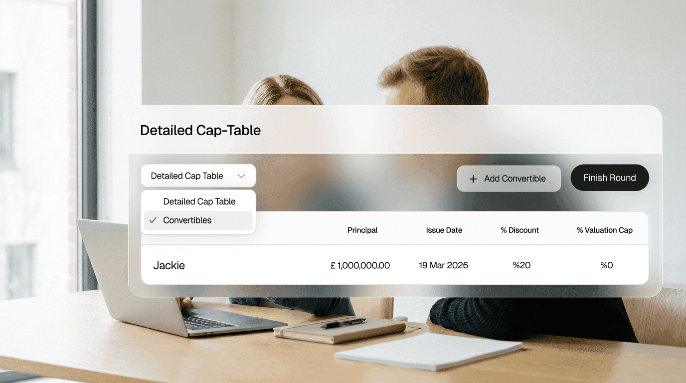 Cap table UI