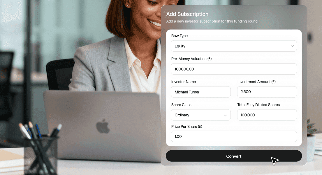 Add Subscription form mockup