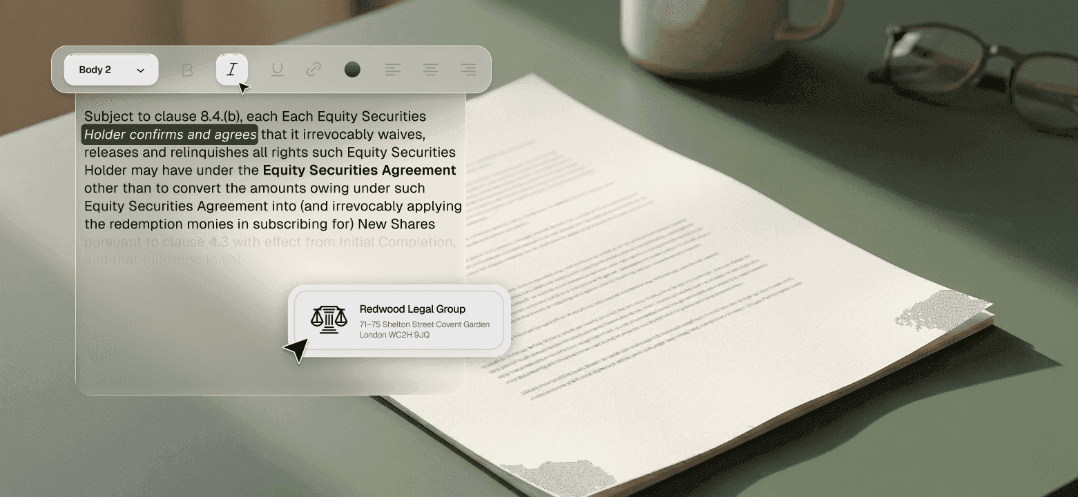 Documents in your house style UI